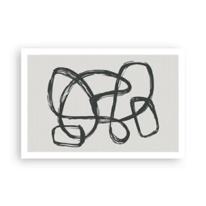 Plagát - Abstrakcie v slučke - 91x61 cm