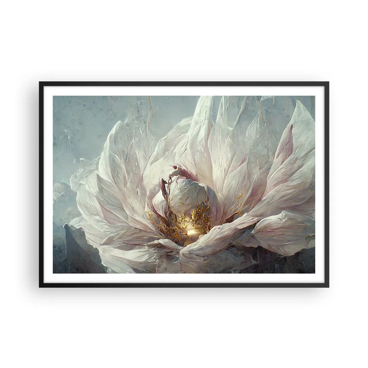 Plagát v čiernom ráme - Rozkvitá raz za sto rokov - 100x70 cm