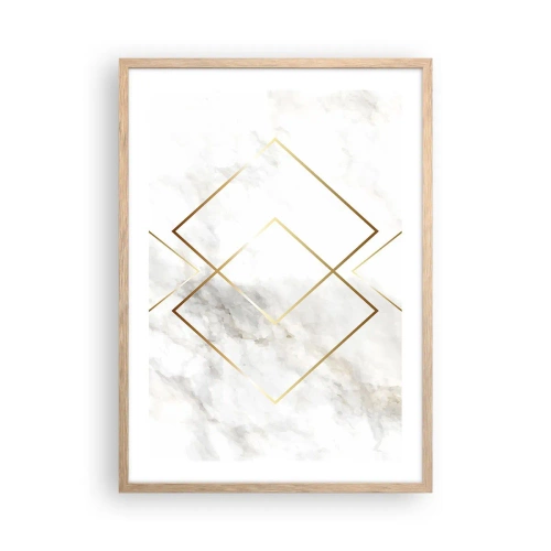 Plagát v ráme zo svetlého duba - Pohľad na nekonečno - 50x70 cm