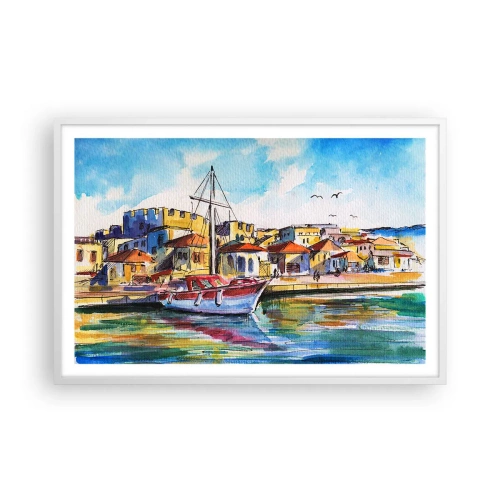 Plagát v bielom ráme - Dúhové popoludnie - 91x61 cm