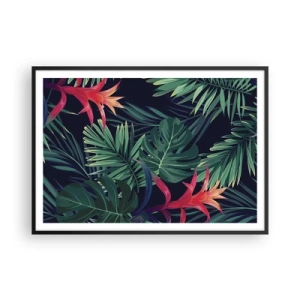 Plagát v čiernom ráme - Vzplanúť v zelenom - 100x70 cm