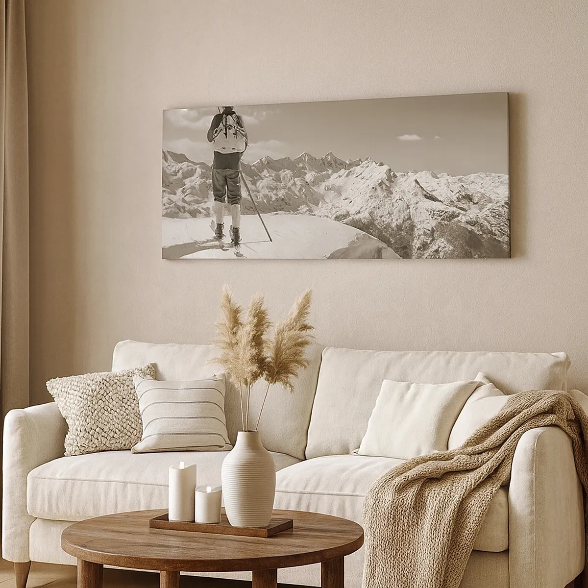 Obraz na plátne - Rovnaké hory - 30x30 cm