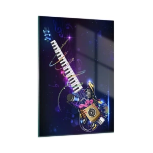 Obraz na skle - A všetko hrá - 50x70 cm