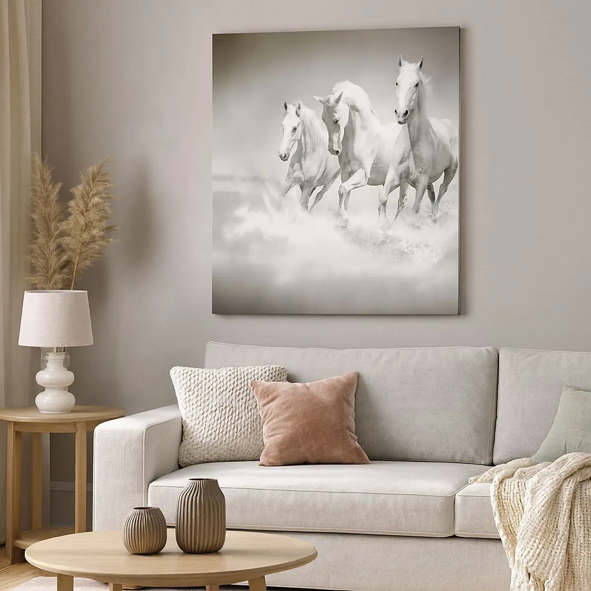 Obraz na plátne - Biele šialenstvo - 30x30 cm