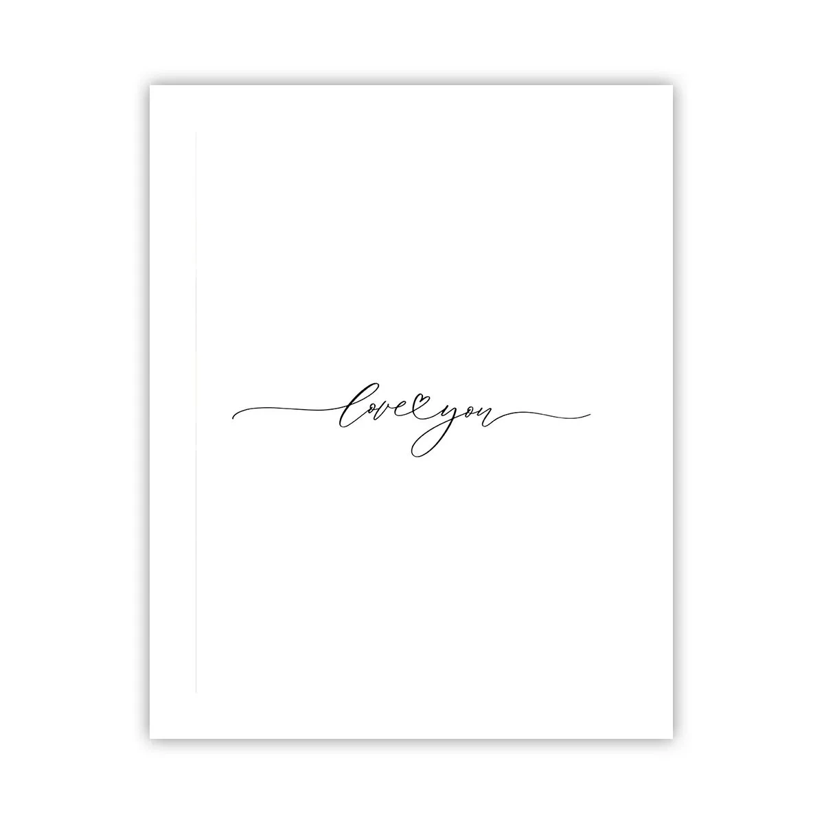 Plagát - Čierne na bielom - 40x50 cm