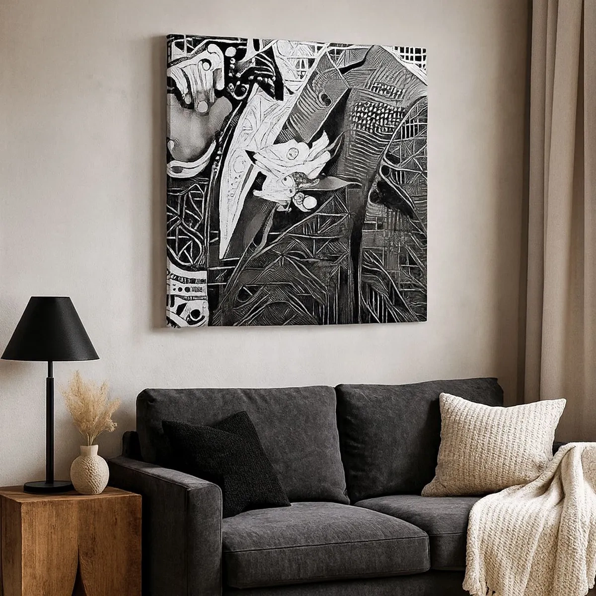 Obraz na plátne - Iba zdanlivo šedý človek - 30x30 cm