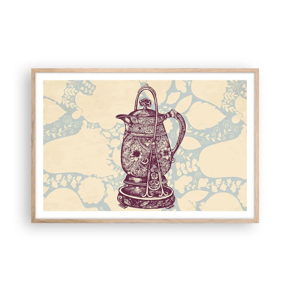 Plagát v ráme zo svetlého duba - Krása všedného dňa - 91x61 cm