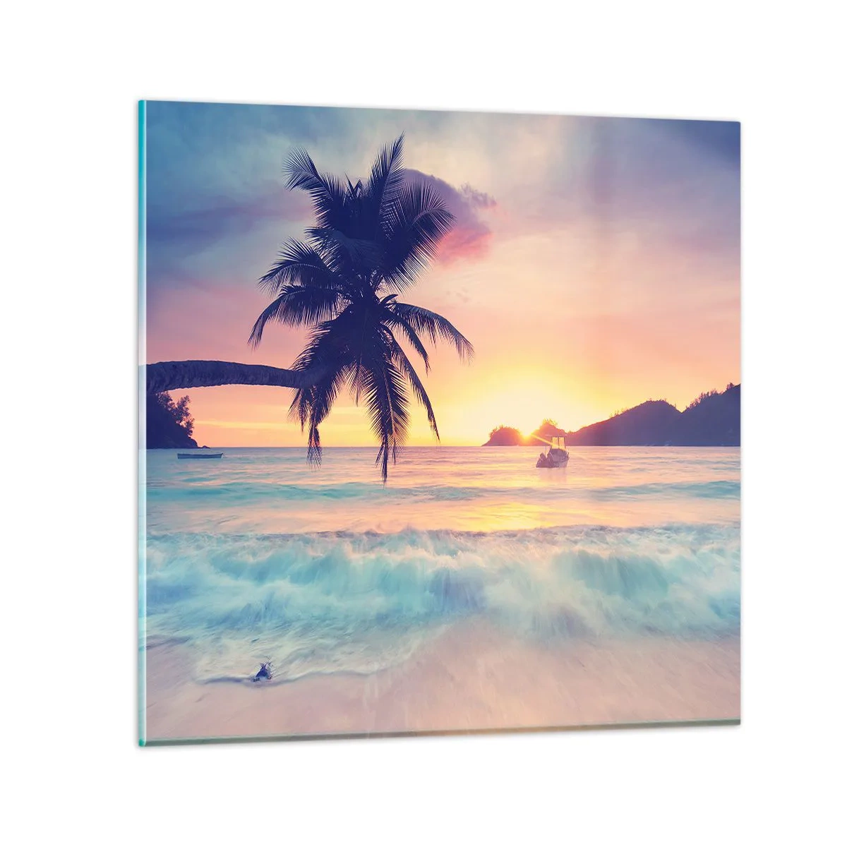 Obraz na skle - Večer v zátoke - 50x50 cm