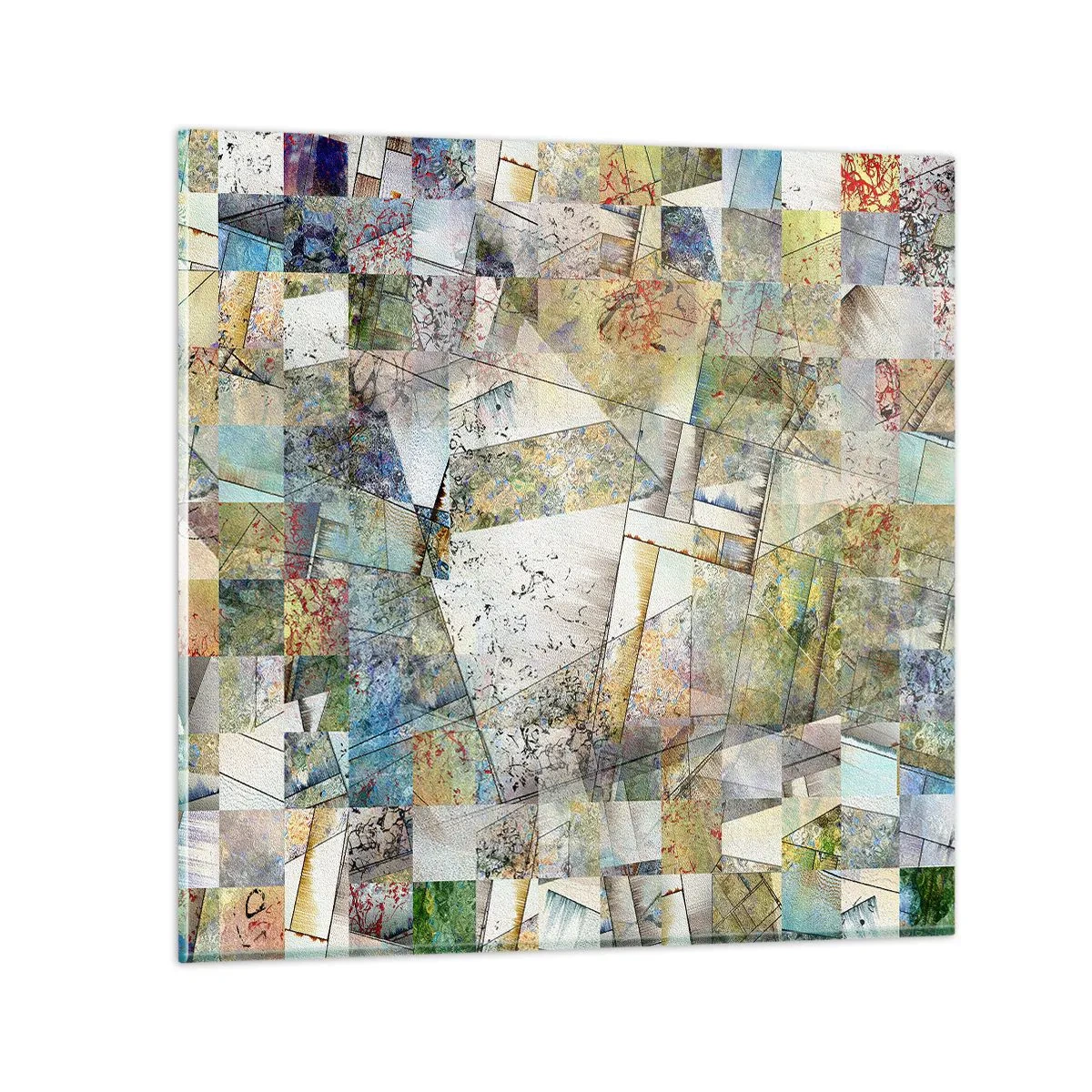 Obraz na skle - Geometrické preskupenie - 50x50 cm