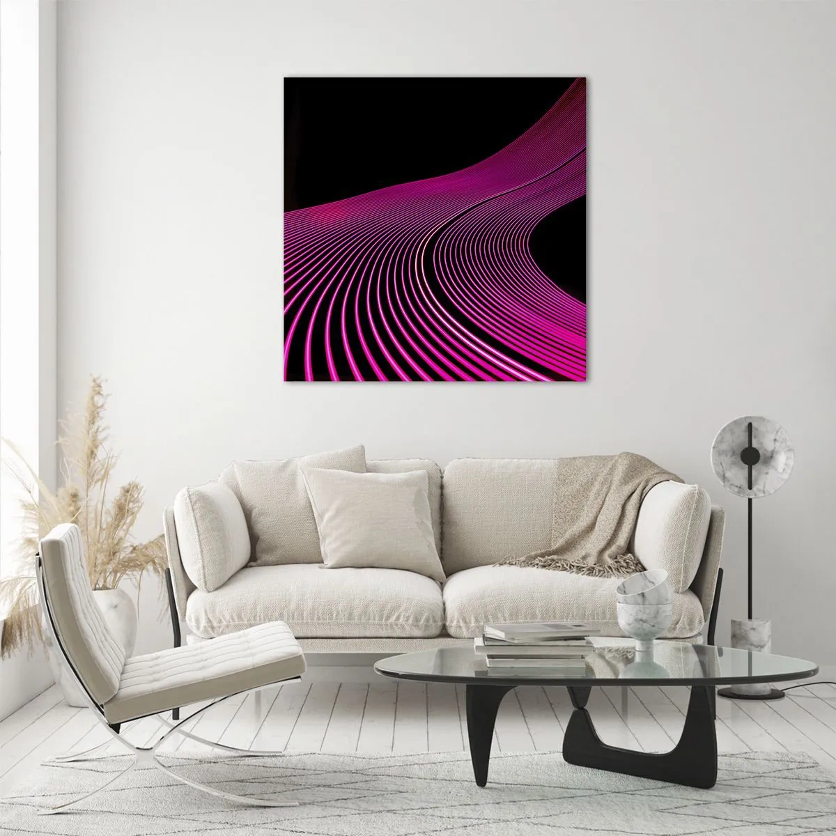 Obraz na skle - Bulvár svetla - 60x60 cm