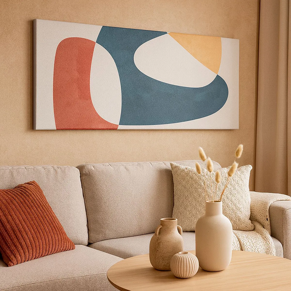 Obraz na plátne - Vplyvy a metamorfózy - 100x40 cm