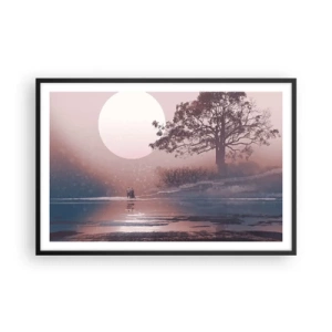 Plagát v čiernom ráme - Nočné zázraky - 91x61 cm