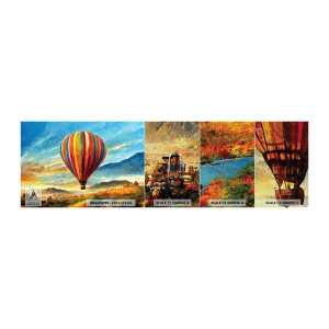 Vzorka fototapety Premium Sand - V tichu je toho vidieť viac - Balón, Krajina, Príroda - 100x30 cm