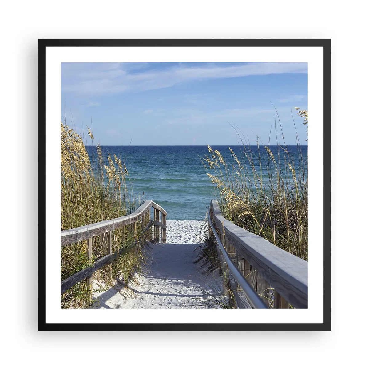 Plagát v čiernom ráme - Na slnku, vo vetre - 60x60 cm