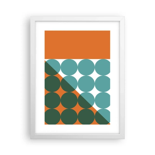 Plagát v bielom ráme - Hore a šikmo - 30x40 cm