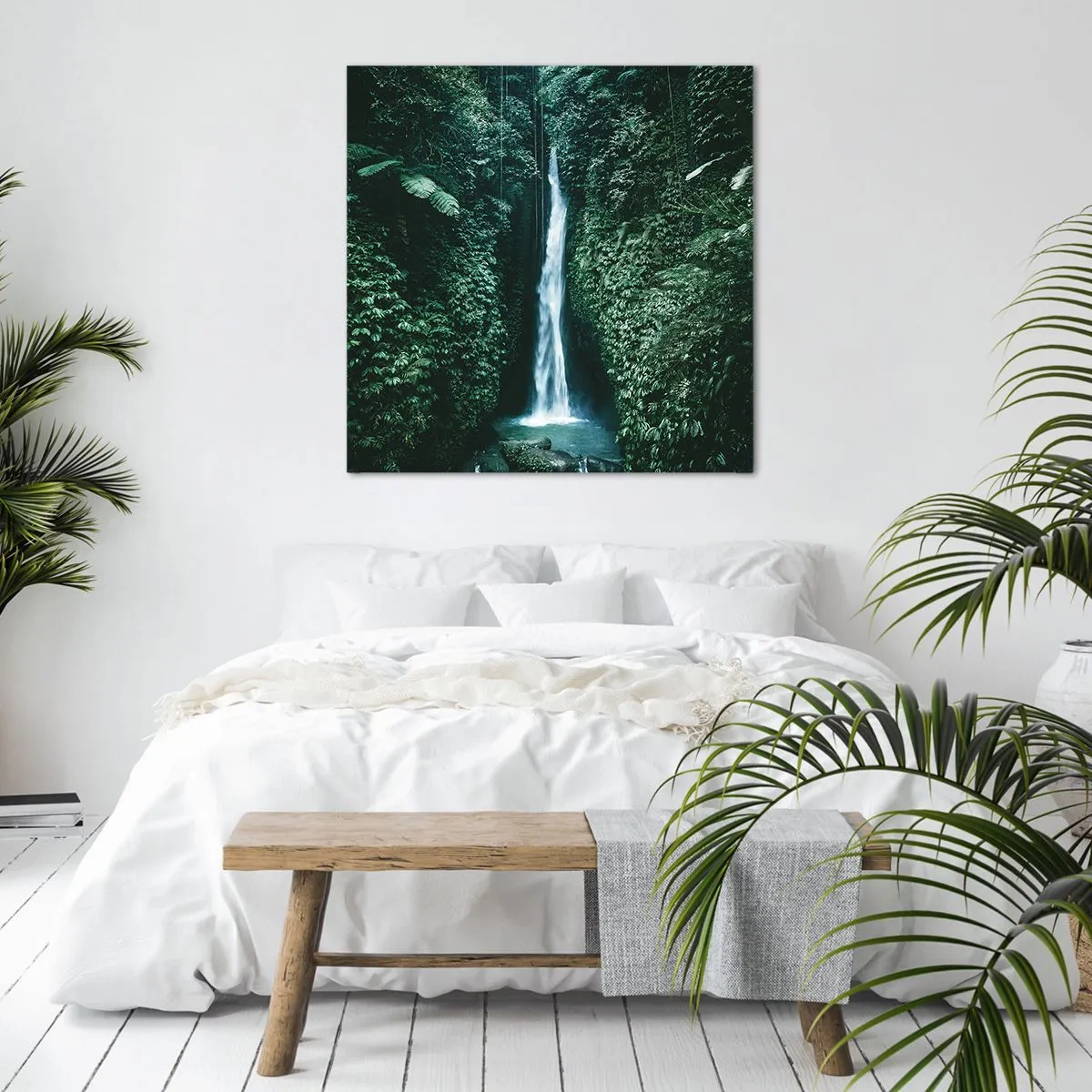 Obraz na plátne - Tropický prameň - 70x70 cm