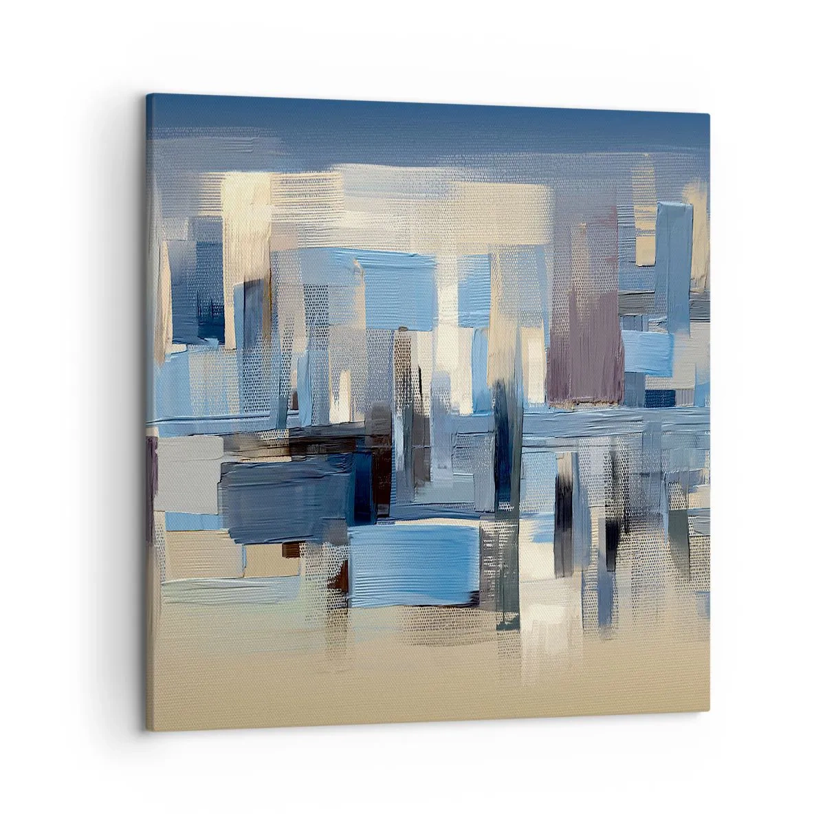 Obraz na plátne - Modrá konštrukcia - 50x50 cm