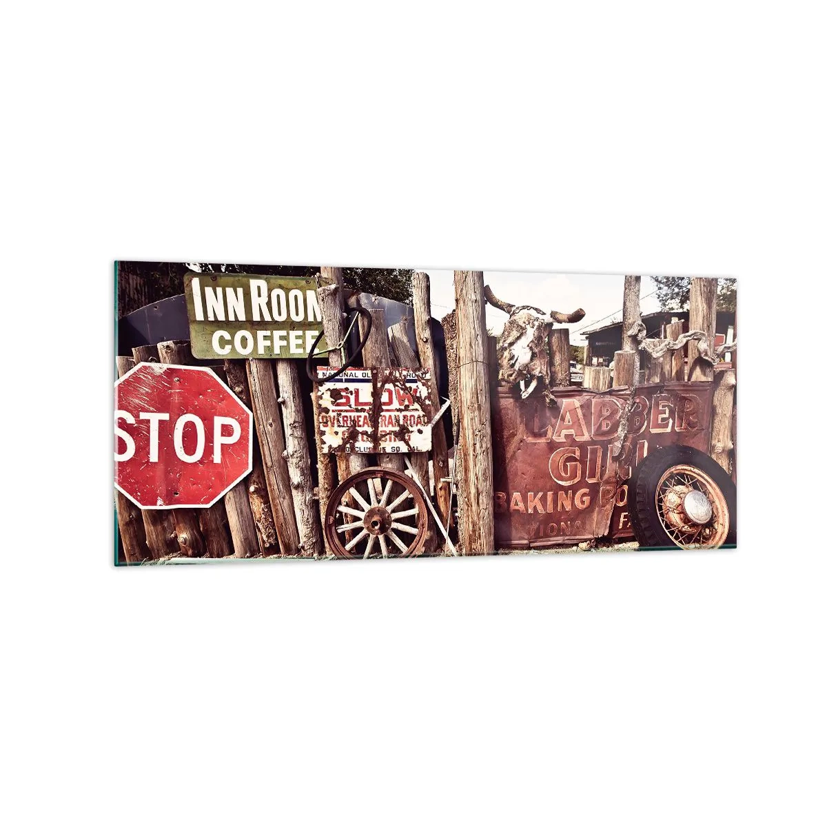 Obraz na skle - A čas sa zastavil - 120x50 cm