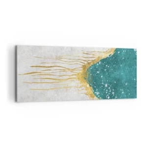 Obraz na plátne - Zlatý príliv - 100x40 cm