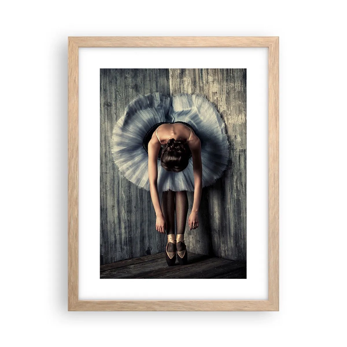 Plagát v ráme zo svetlého duba - Keď dohrá hudba - 30x40 cm