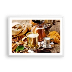 Plagát v bielom ráme - Pekný deň prajem! - 70x50 cm