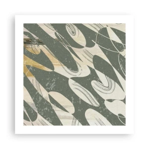 Plagát - Rytmizovaná abstrakcia - 50x50 cm