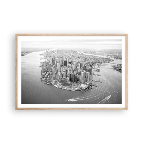 Plagát v ráme zo svetlého duba - Ako nemilovať? - 91x61 cm