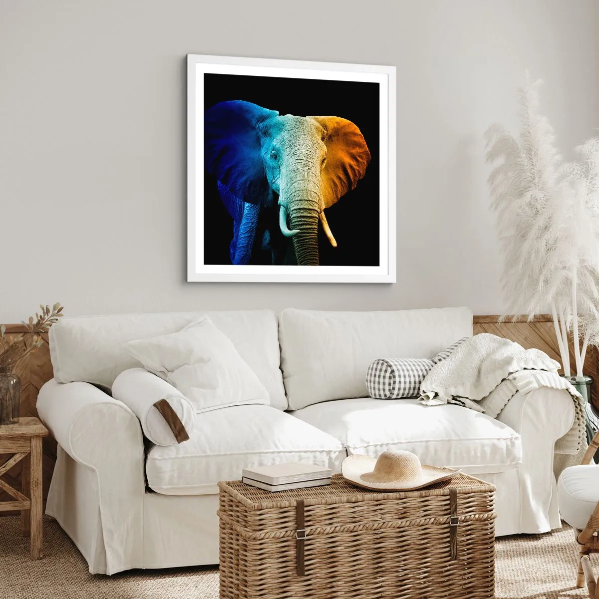 Plagát v bielom ráme - Excentrický muž, avšak nie podivín - 30x30 cm