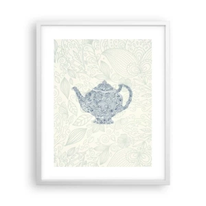 Plagát v bielom ráme - Čajové kúzlo - 40x50 cm