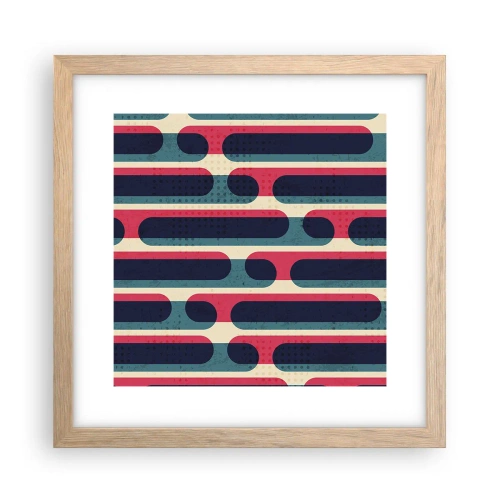 Plagát v ráme zo svetlého duba - Dovnútra a dopredu - 30x30 cm