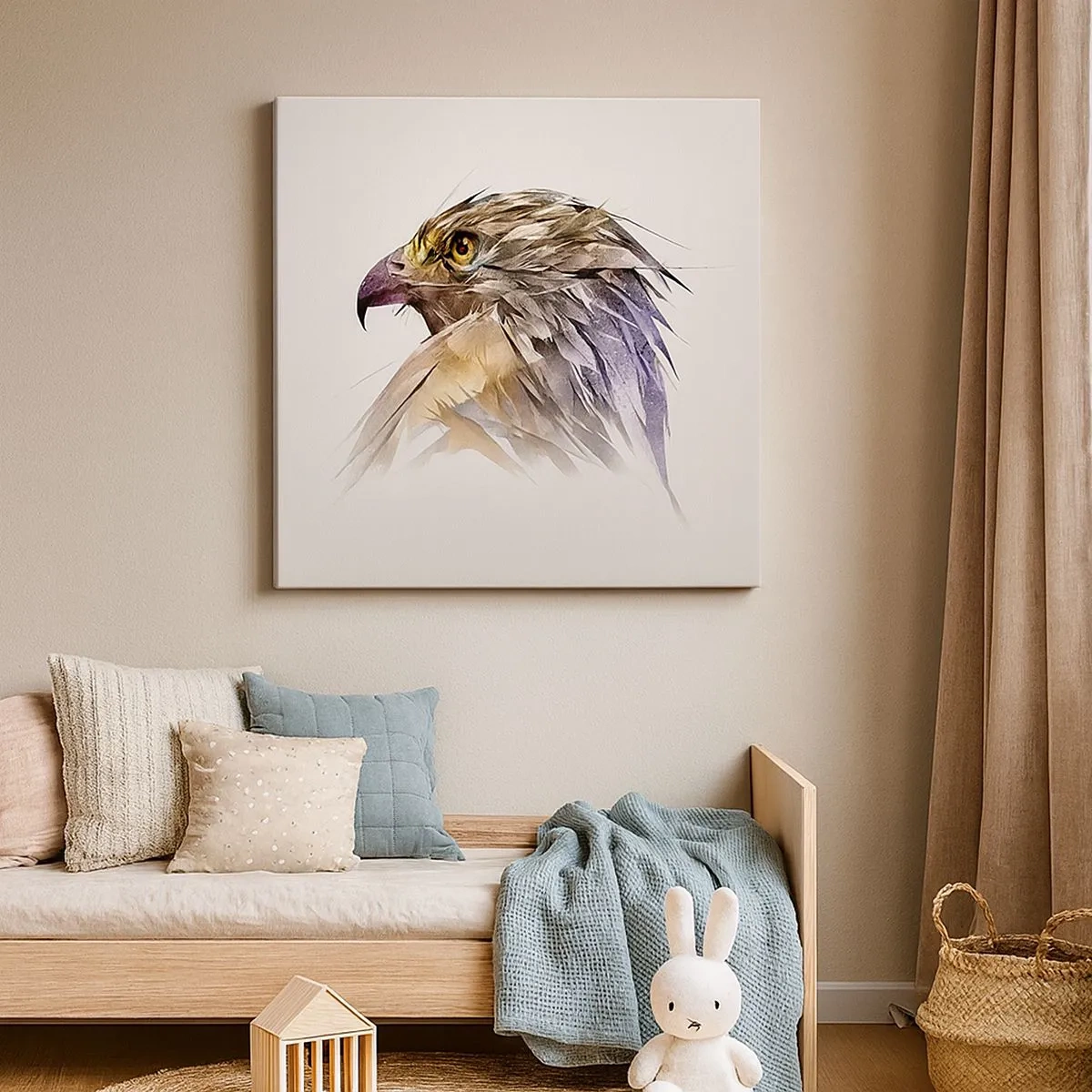 Obraz na plátne - Portrét bojovníka - 30x30 cm