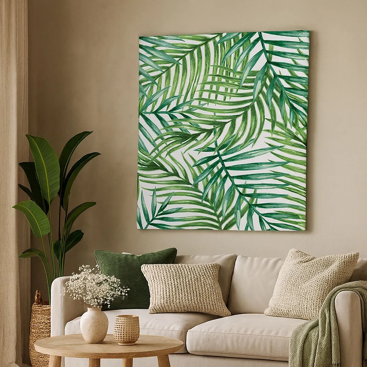 Obraz na plátne - Pod zeleným baldachýnom - 30x30 cm