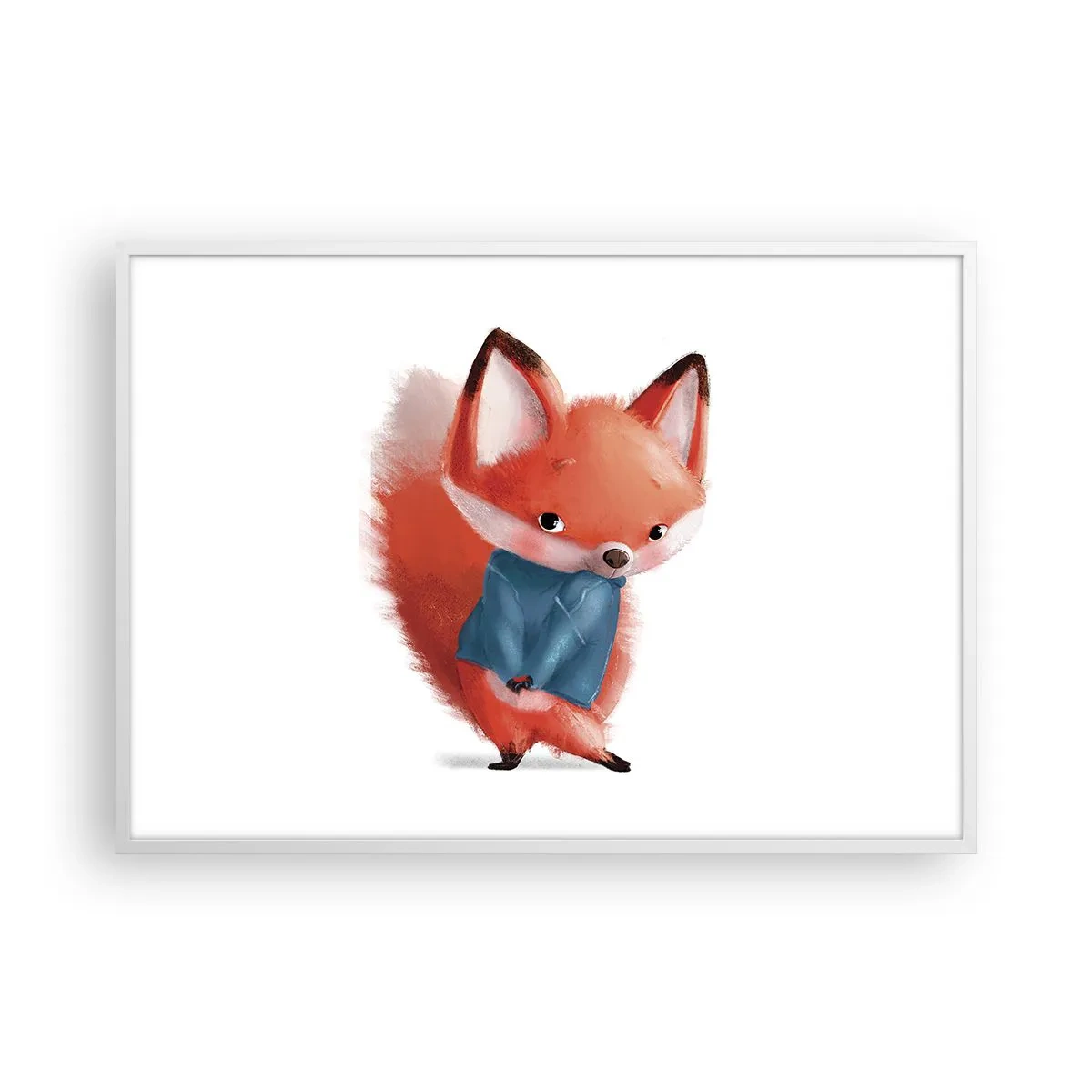 Plagát v bielom ráme - Pristane mi to? - 100x70 cm