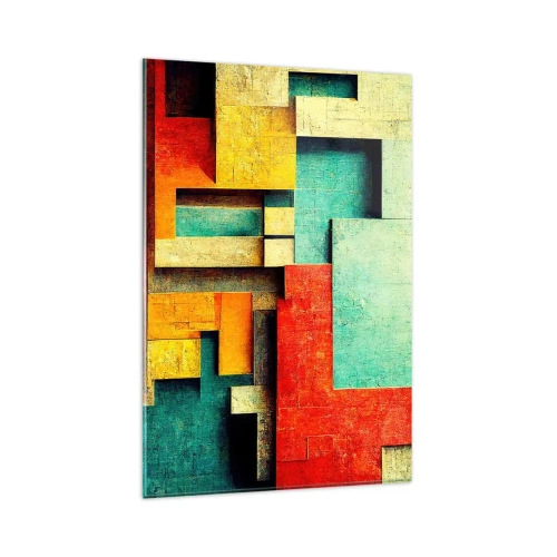 Obraz na skle - Festival pravých uhlov - 80x120 cm