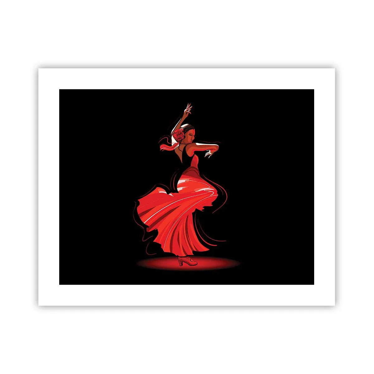 Plagát - Horúca duša flamenco - 50x40 cm