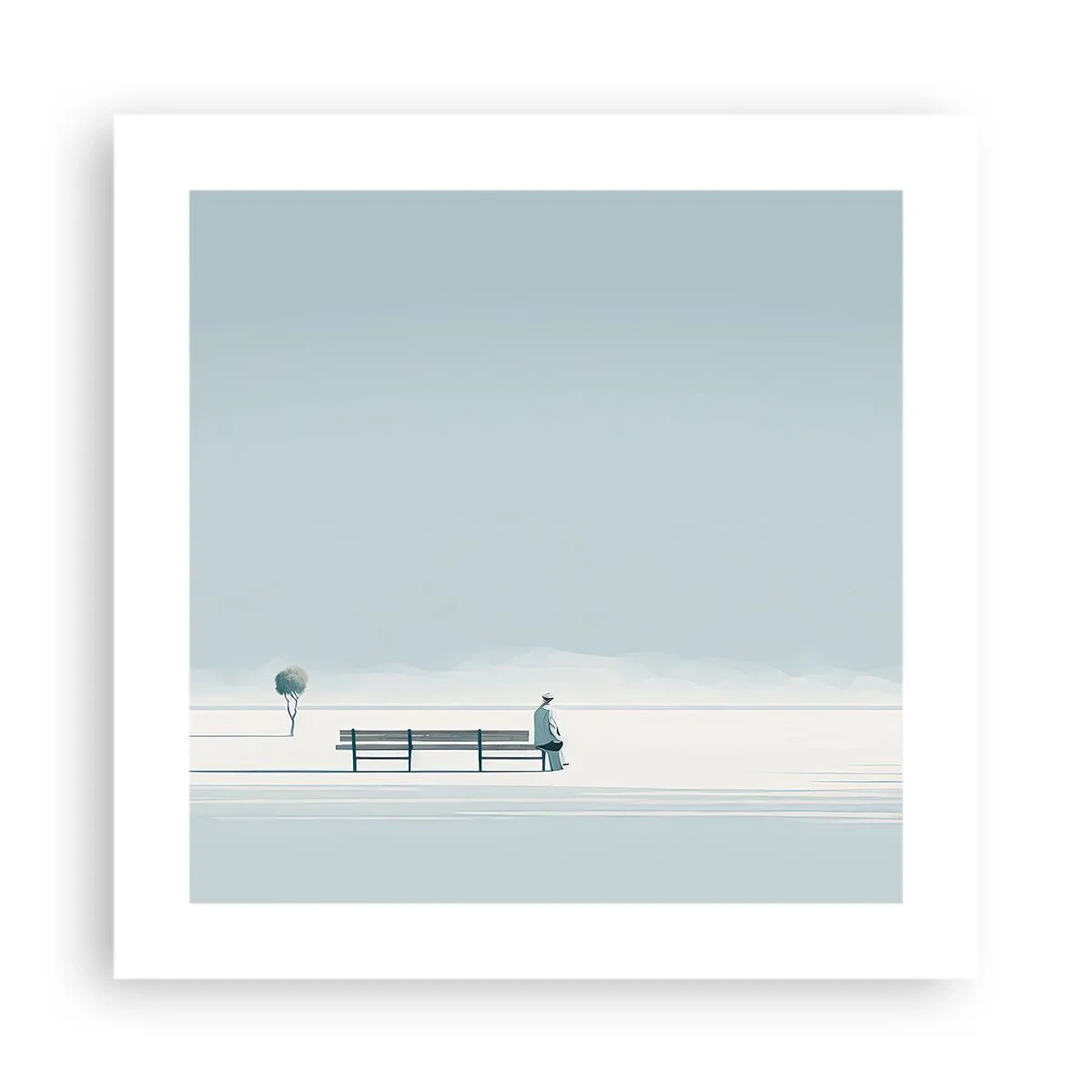 Plagát - Áno, čakám. - 40x40 cm