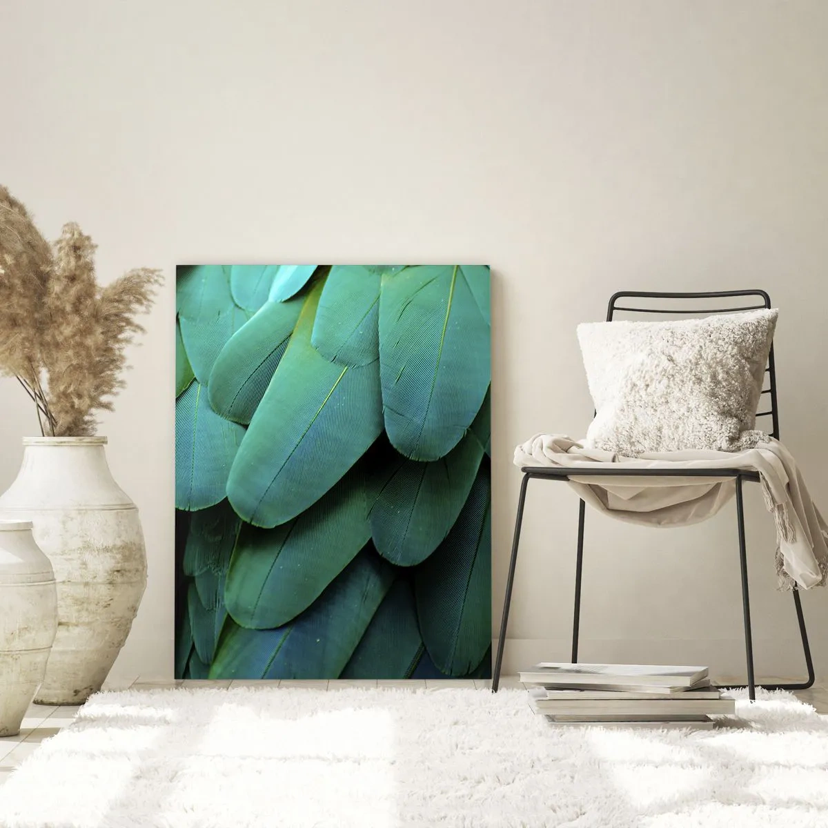 Obraz na skle - Presnosť papagájovej povahy - 80x120 cm