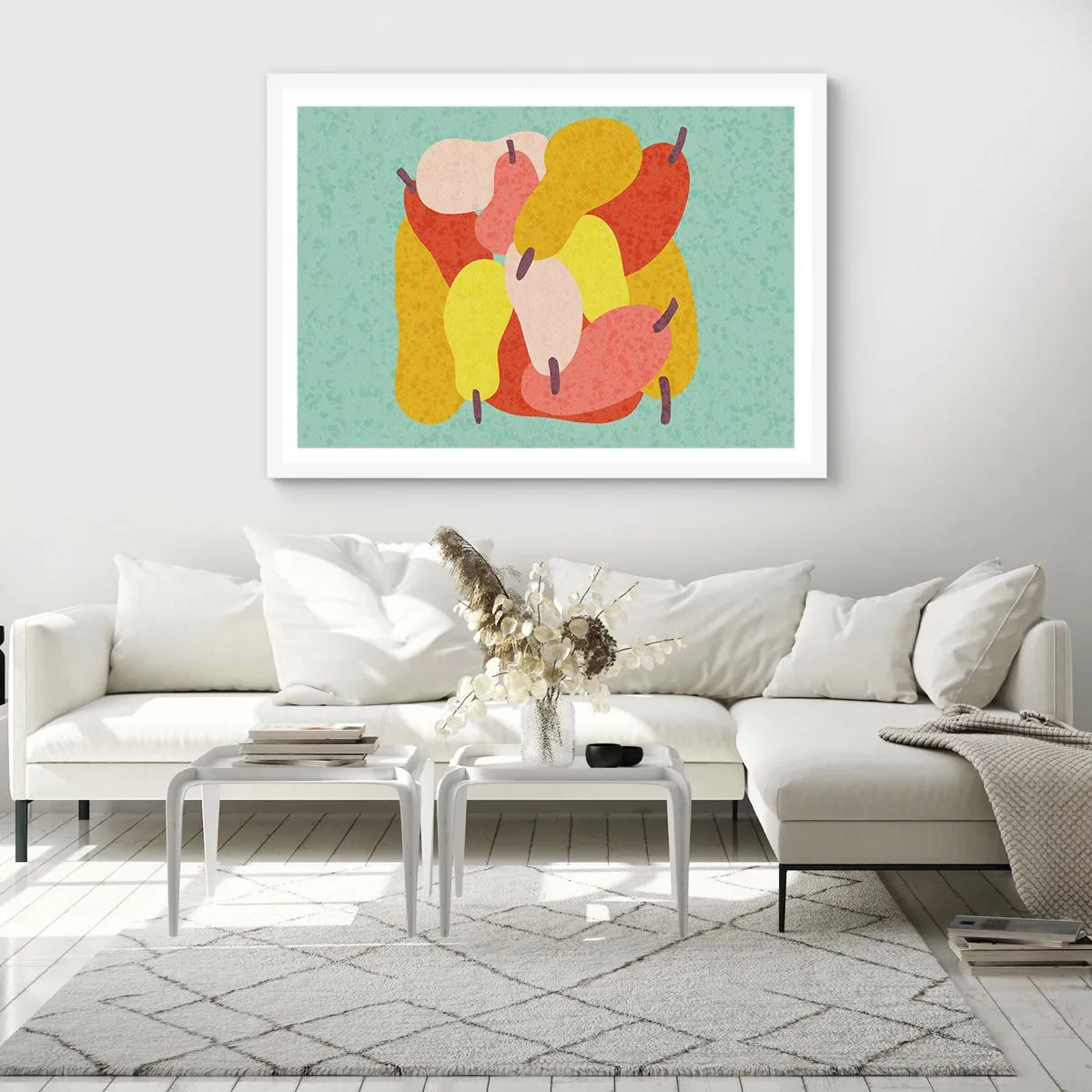 Plagát v bielom ráme - Ochutnajte letné slnko - 100x70 cm