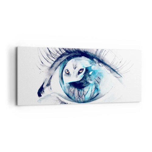 Obraz na plátne - Z očí do očí s divočinou - 120x50 cm