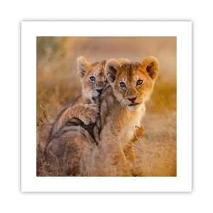 Plagát - Nevyrušovať! Hrajme sa - 40x40 cm