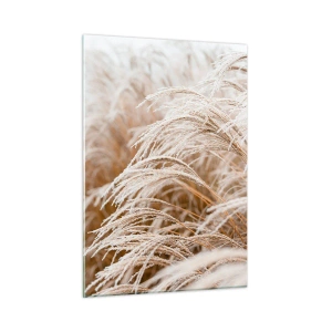 Obraz na skle - Klanenie jesennému slnku - 50x70 cm