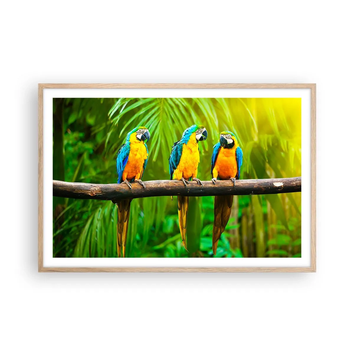 Plagát v ráme zo svetlého duba - Počula si, že ona…? - 91x61 cm