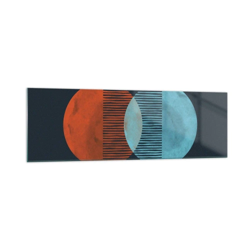 Obraz na skle - Astronomická fantázia - 160x50 cm