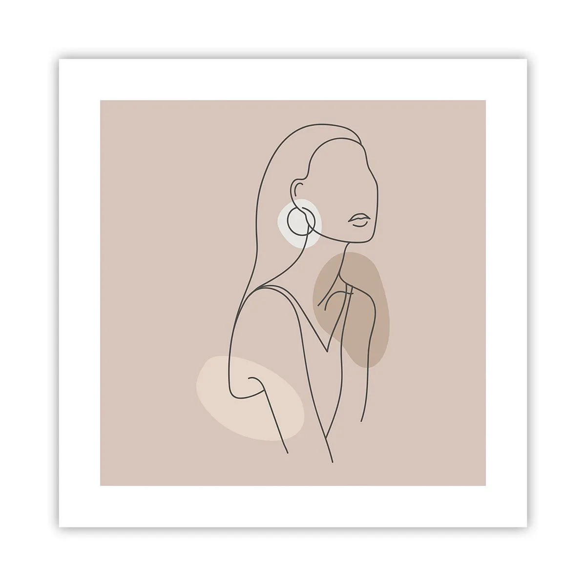 Plagát - Dievčenská ikona - 40x40 cm