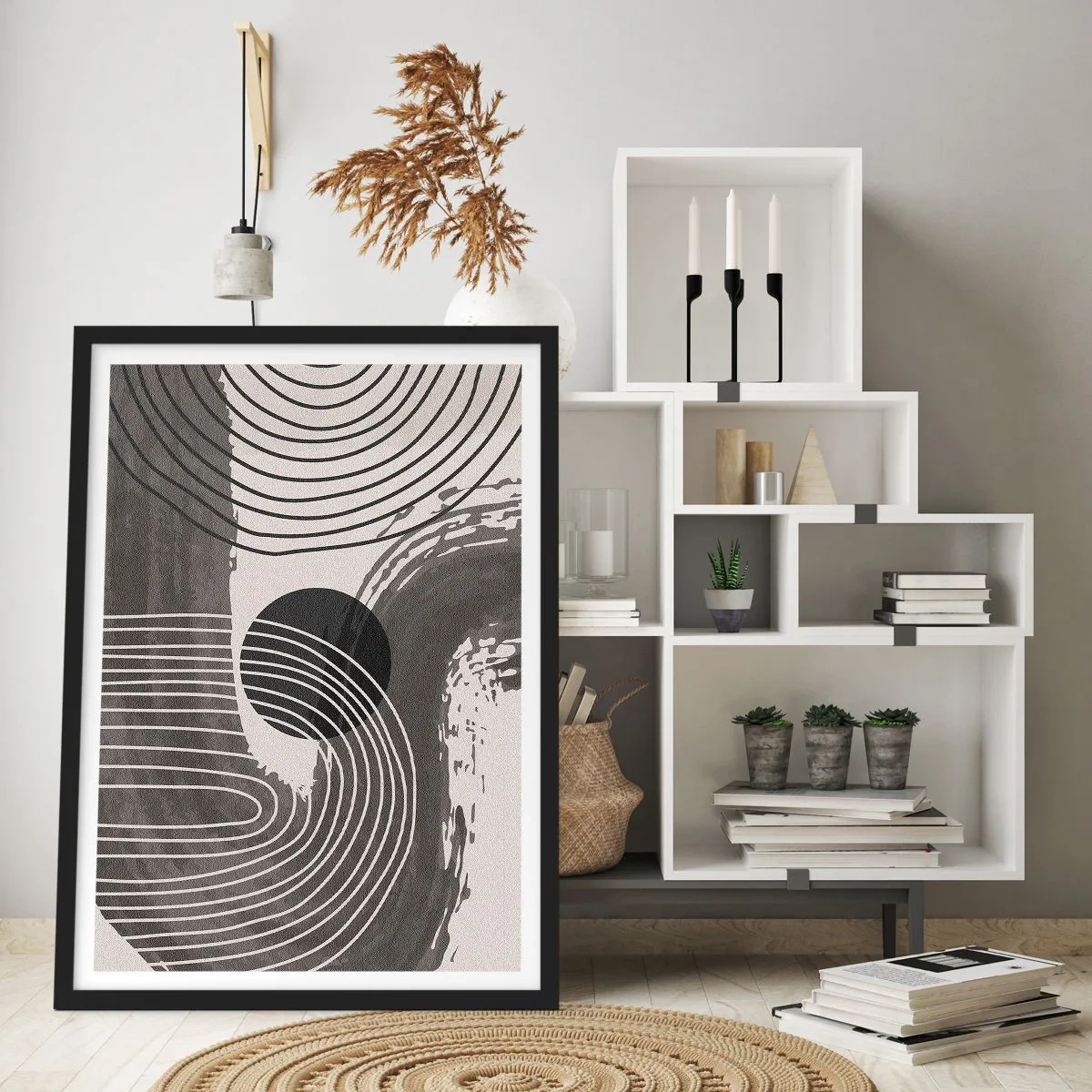 Plagát v čiernom ráme - Ovál víťazí - 61x91 cm