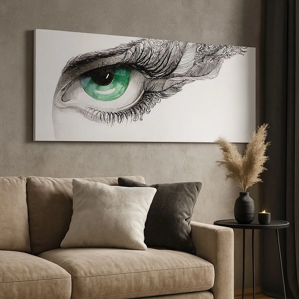 Obraz na plátne - Krásna a pripravená zaútočiť - 100x40 cm