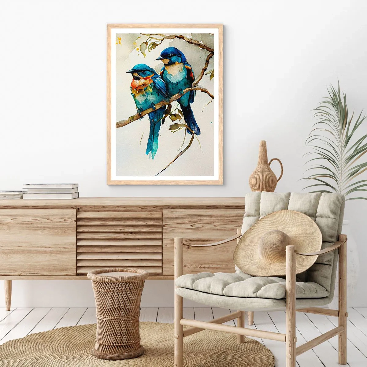 Plagát v ráme zo svetlého duba - Urazil sa? - 30x40 cm