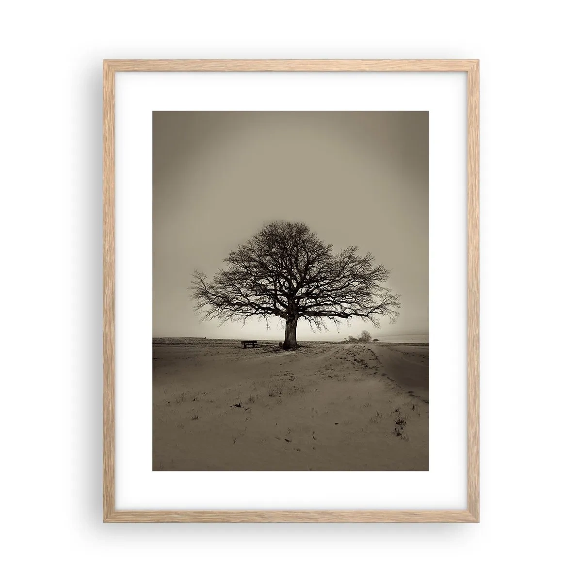 Plagát v ráme zo svetlého duba - Odtiaľ až do večnosti - 40x50 cm