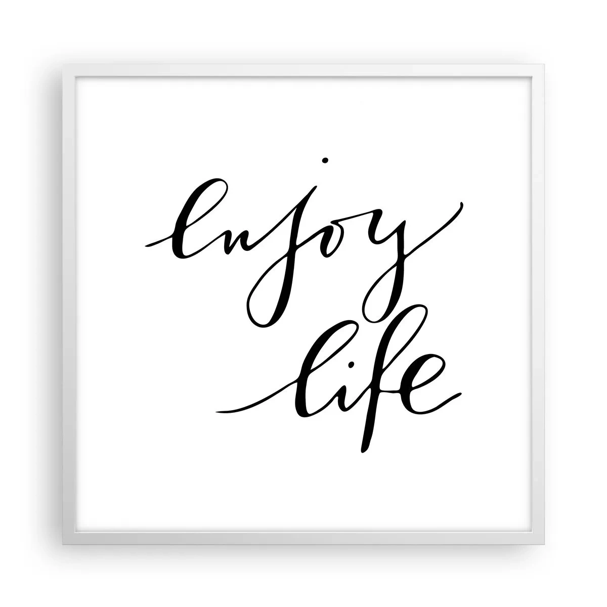 Plagát v bielom ráme - Niet čo dodať… - 60x60 cm