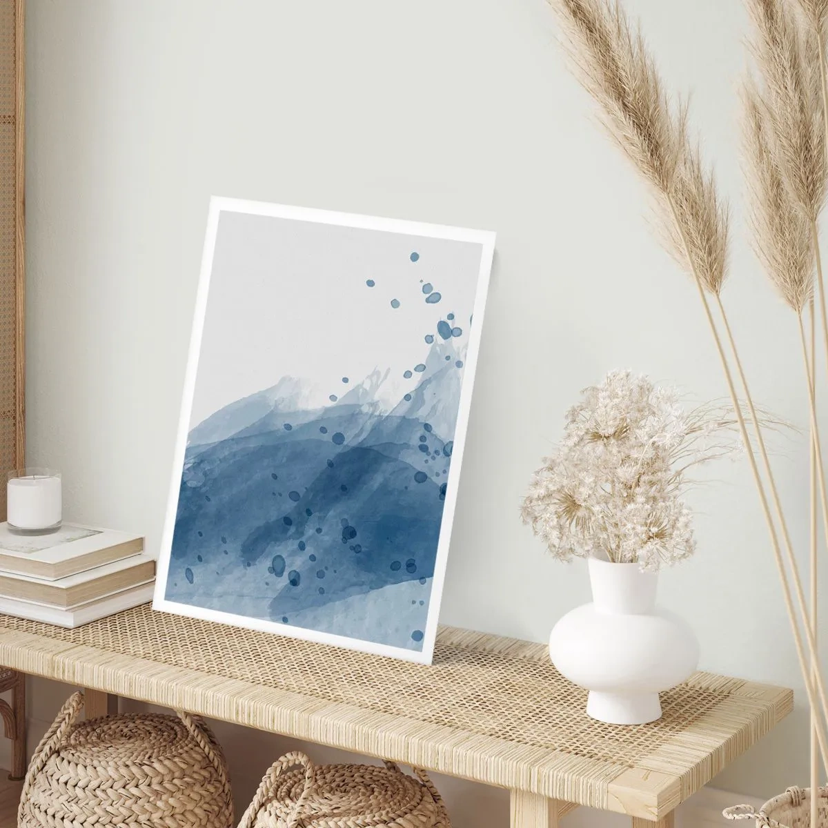 Plagát - Modrý tyl - 50x70 cm